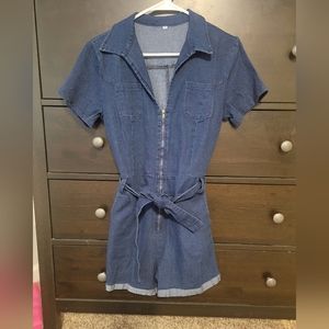 Denim Jumpsuit, Size M